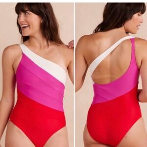 Summersalt Sidestroke One Shoulder Swimsuit